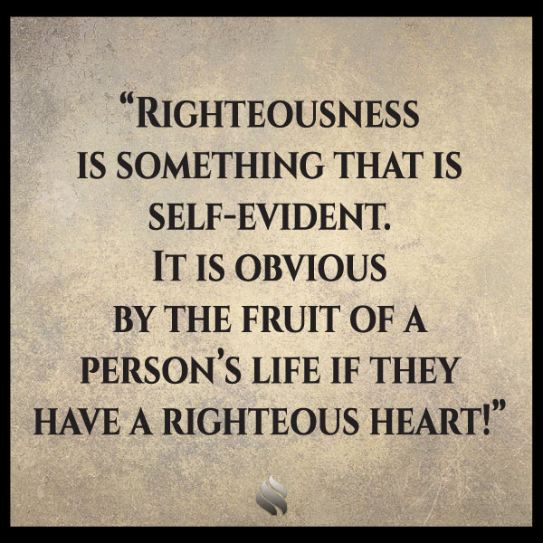 I'm not sure I understand what righteousness really is. Can you help me ...